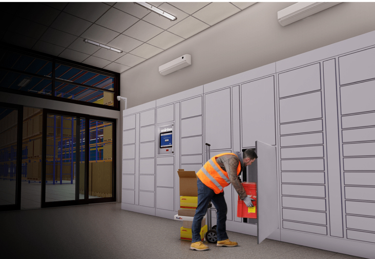 Locker inteligente instalación